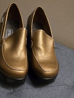 Slip-On Men's Loafers in Metallic Brown